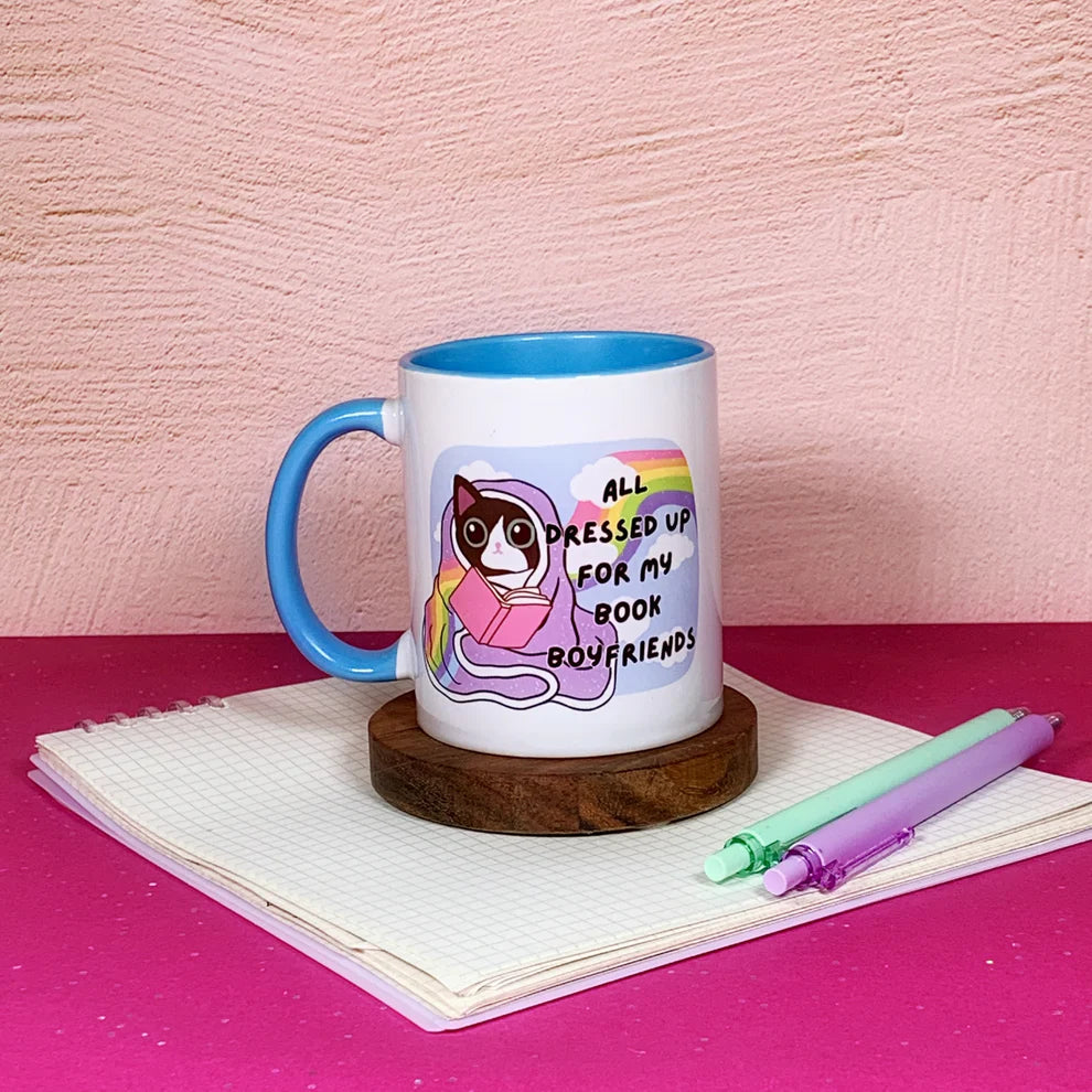 Mittens & Moods - All Dressed Up For My Book Boyfriend - Ceramic Mug