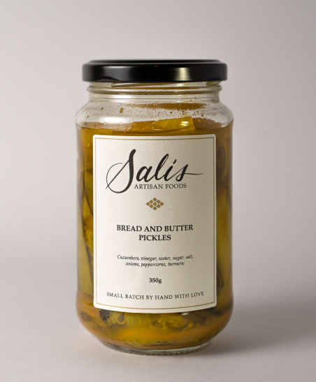 Bread & Butter Pickles 350g - Salis Artisan Foods