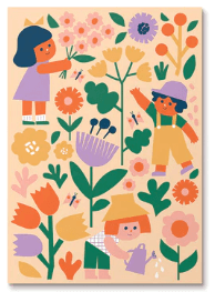 KIDS PAINT BY NUMBERS KIT - FLOWER PATCH image 0