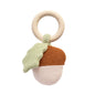 Living Textiles - Acorn Teething Ring Rattle - Whimsical Wonderland