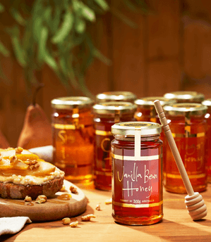 Vanilla Bean Honey with Dipper 300g Ogilvie & Co. Traditional image 0