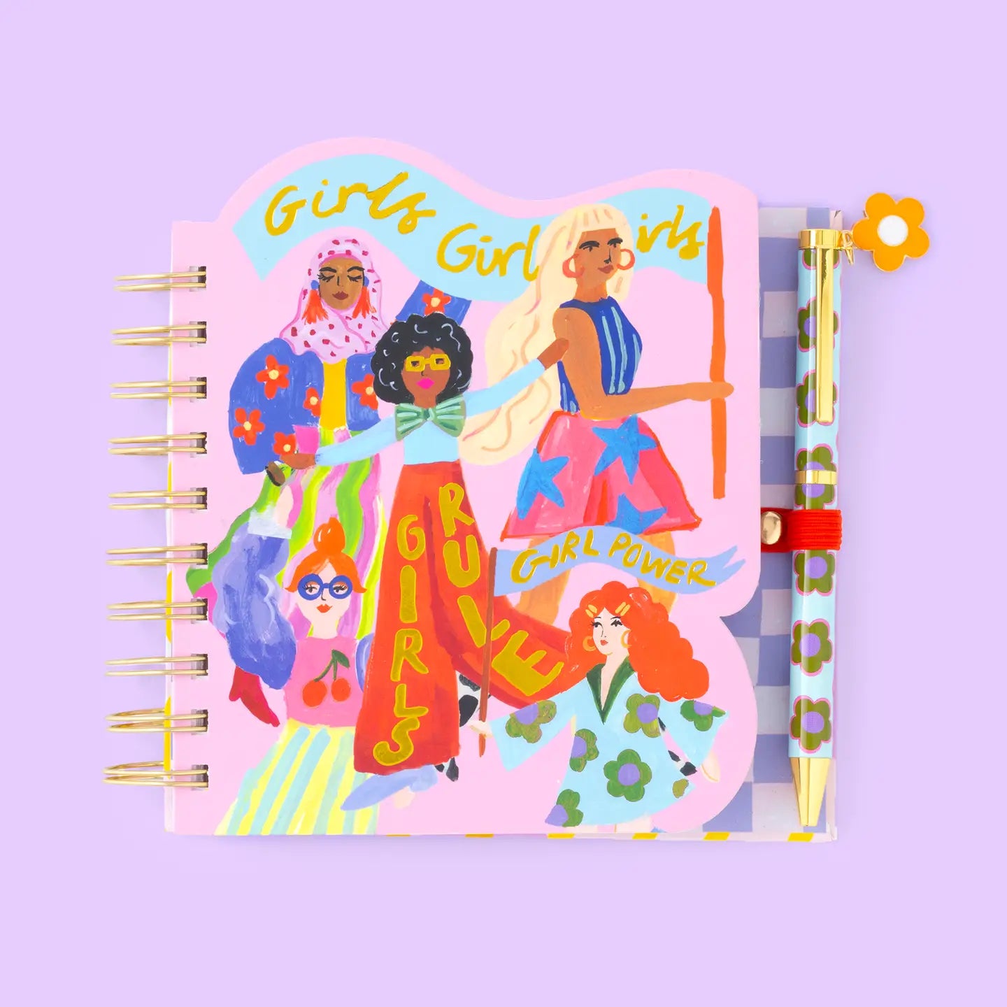 Eleanor Bowmer - Girls Rule Shaped Notebook & Pen