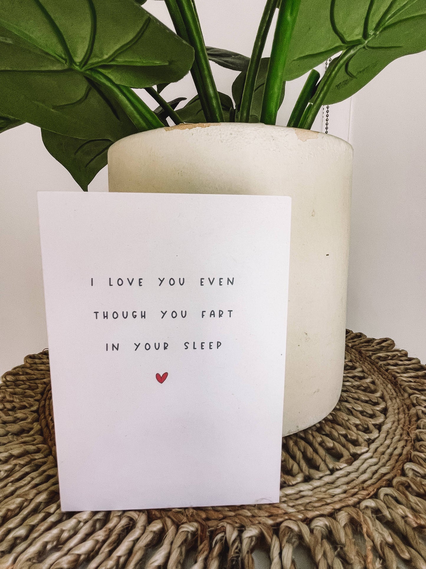 To & From Cards - I Love You Even Though You Fart In Your Sleep