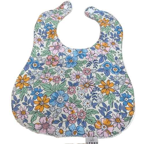 Pastel Florals Feeding Bib image 0