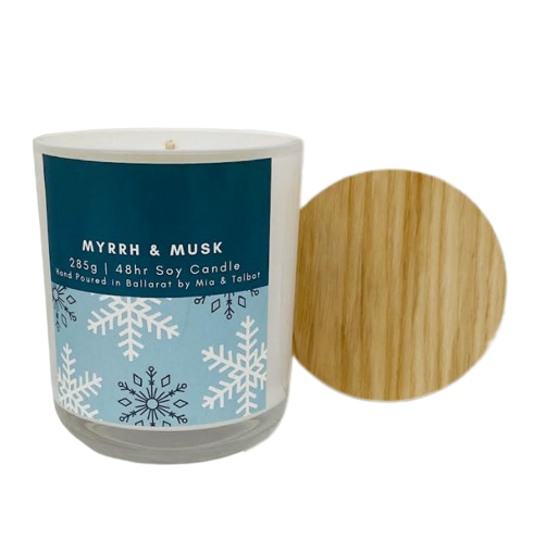 "Myrrh & Musk" -  Glass Tumbler Candle - 48hr image 0
