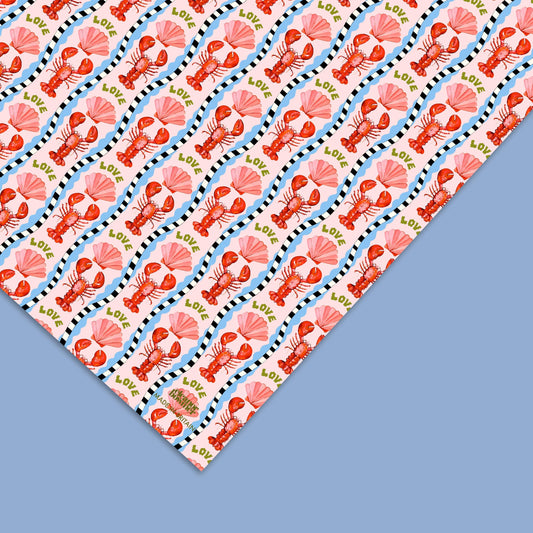 Eleanor Bowmer - Gift Wrap - Lobster Love