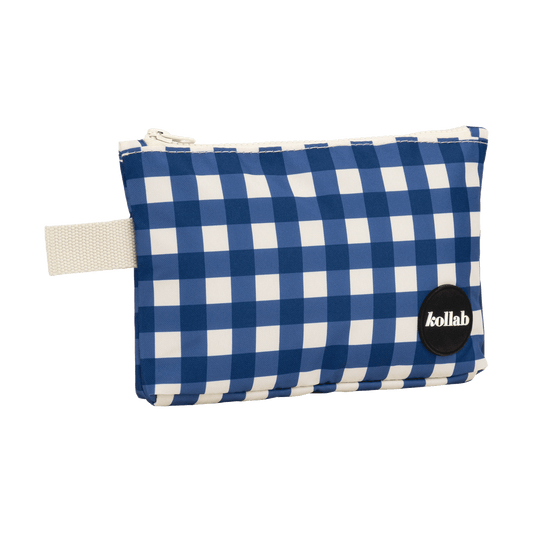 Kollab - Mini Pouch Blue Check