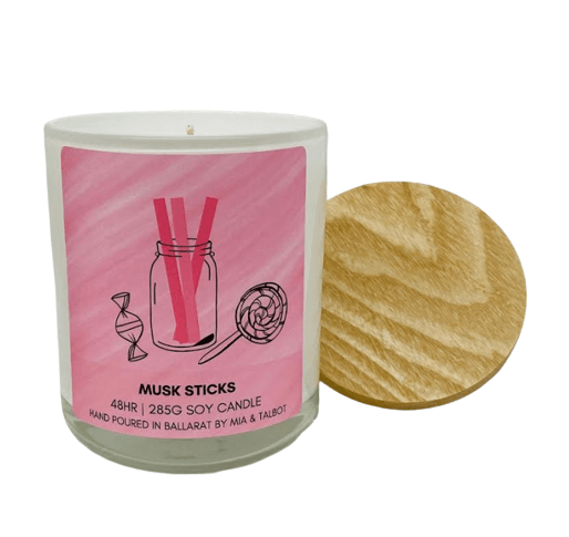 "Musk Sticks" -  Glass Tumbler Candle - 48hr image 0