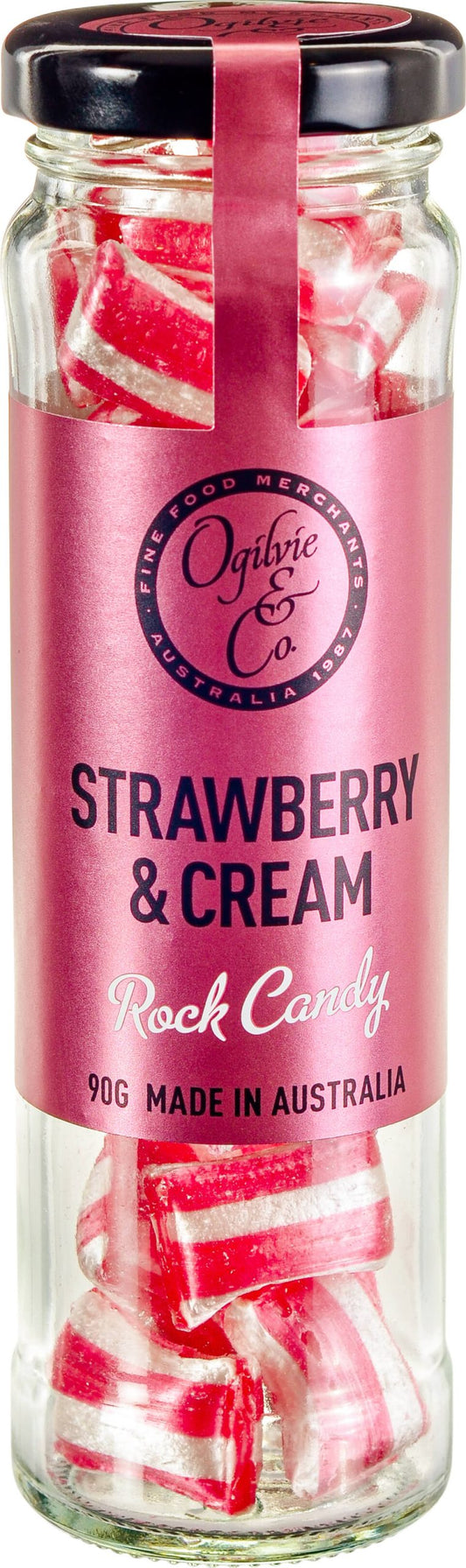 Ogilvie & Co - Strawberries & Cream Rock 95g image 0