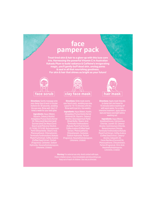 Splotch - Kakadu Plum & Caffeine High Beam...Face Pamper Pack