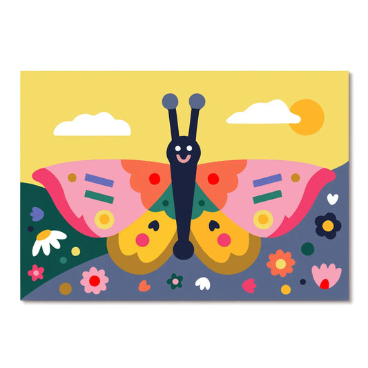 Paint by numbers -  Kids Paint By Numbers - Spring Wings