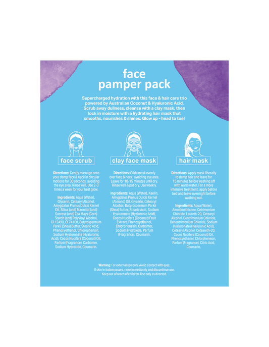 Splotch - Coconut & Hyaluronic You Glow Girl...Face Pamper Pack