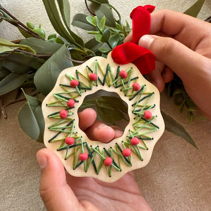Cotton Twist - Make Your Own Stitched Wreath Decoration