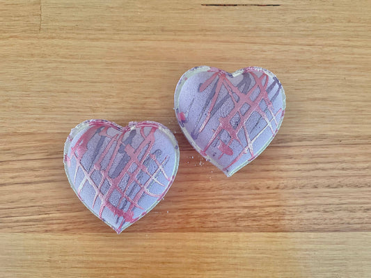 Suave Soaps - Handmade Lilac Heart Goat Milk Bath Bomb