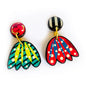 Rosie Rose Parker - Colourful Bold Statement Modern Earrings Abstract Jewelley