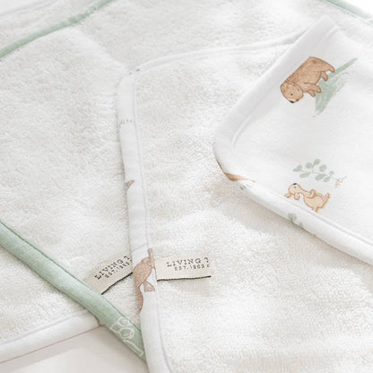 Living Textiles - 3 Pack Organic Wash Cloths - Australiana