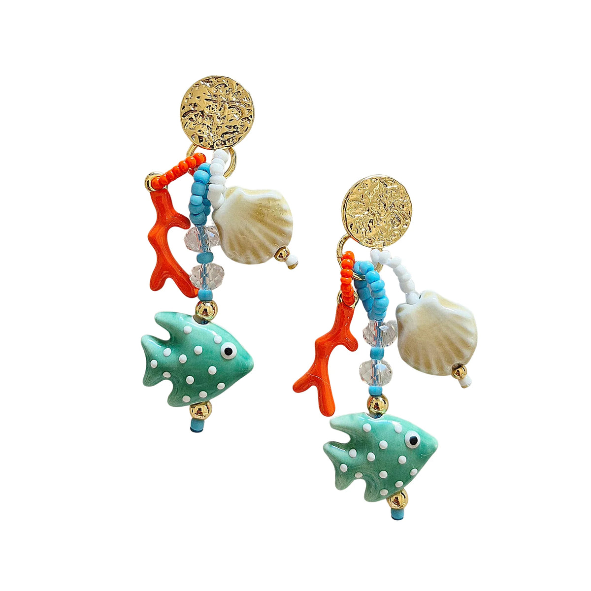 Zoda Accessories - Beaded Earring Fish