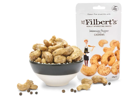 Gourmet & Lifestyle - Mr Filbert's Indonesian Pepper Cashews 100g