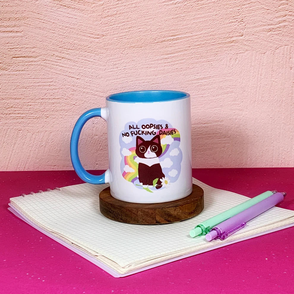 Mittens & Moods - All Oopsies, No Daisies - Ceramic Mug