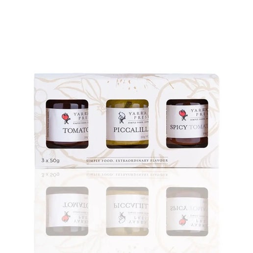 Yarra Valley Preserves - 3x50g Chutney / Pickle / Relish mix Gift box