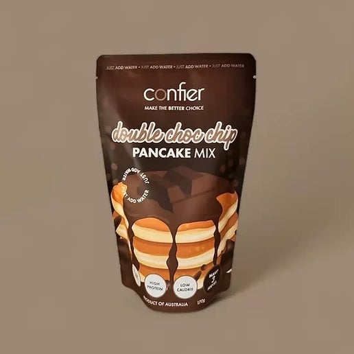Confier - Double Choc Chip Pancake Mix - 225g, Gluten Free