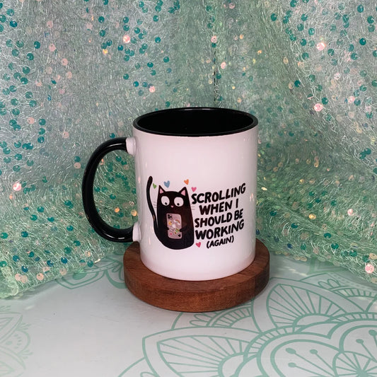 Mittens & Moods - Scrolling When I Should Be Working (Again) - Ceramic Mug