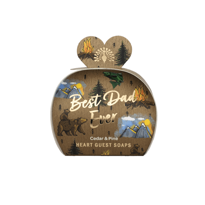 Best Dad Ever Mini Heart Gift Soap – Cedar & Pine