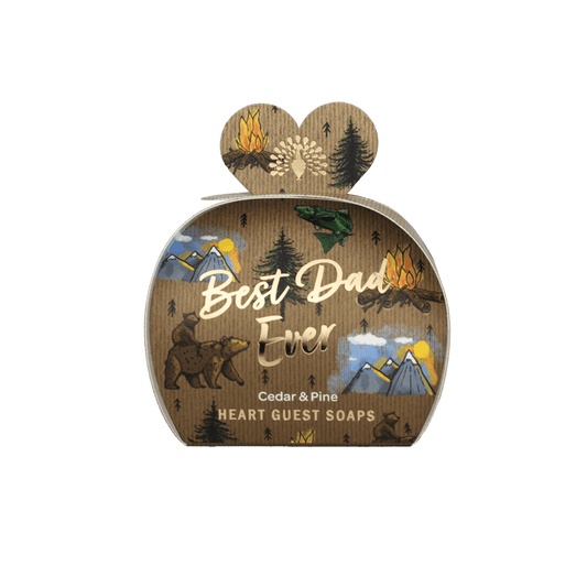 Best Dad Ever Mini Heart Gift Soap – Cedar & Pine