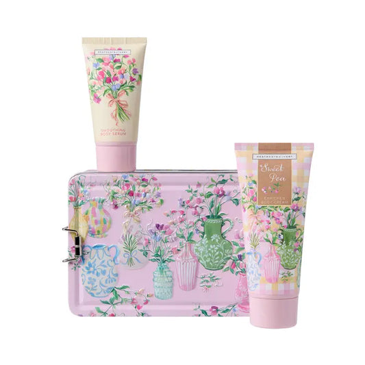 Heathcote & Ivory Sweet Pea Radiant Skin Essentials Tin