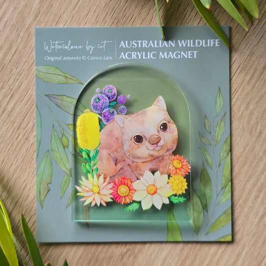 Australian Animals Wombat Magnet