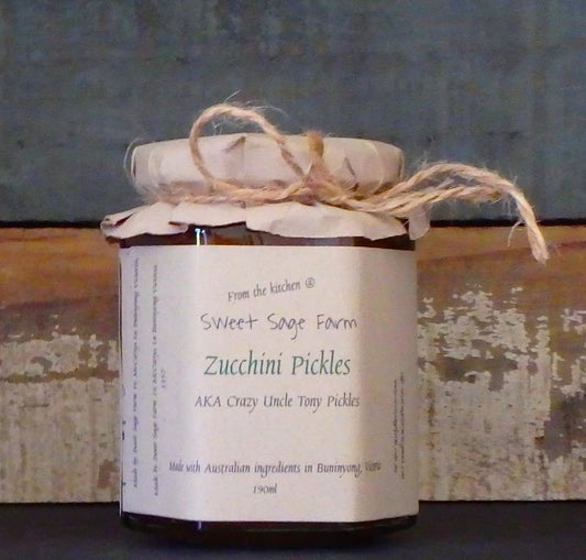 Sweet Sage Farm - Zucchini Pickles