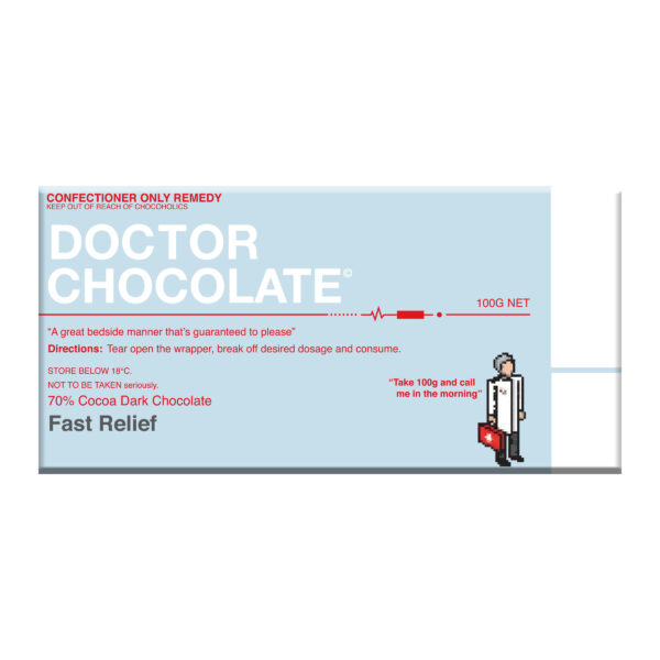 Doctor Chocolate- 100g Dark Chocolate Bar