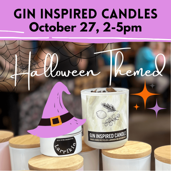 Halloween themed candle making in Ballarat