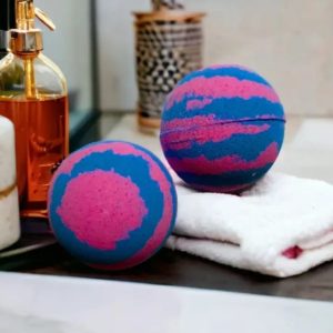 bubblegum bath bomb hamper item Mia & Talbot